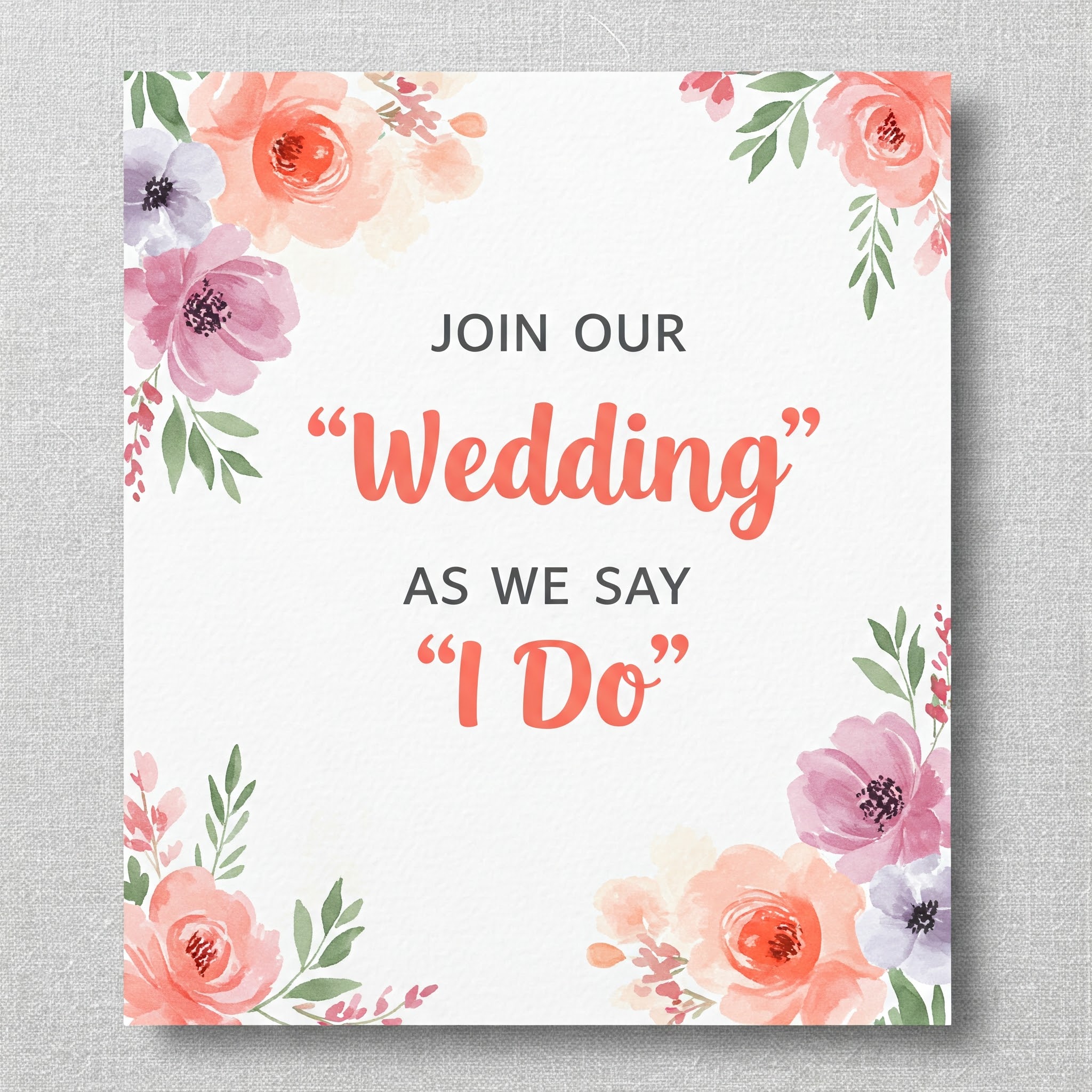 Wedding invitations
